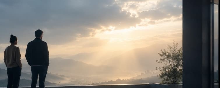 Couple viewing mountain sunrise - Smart DCA